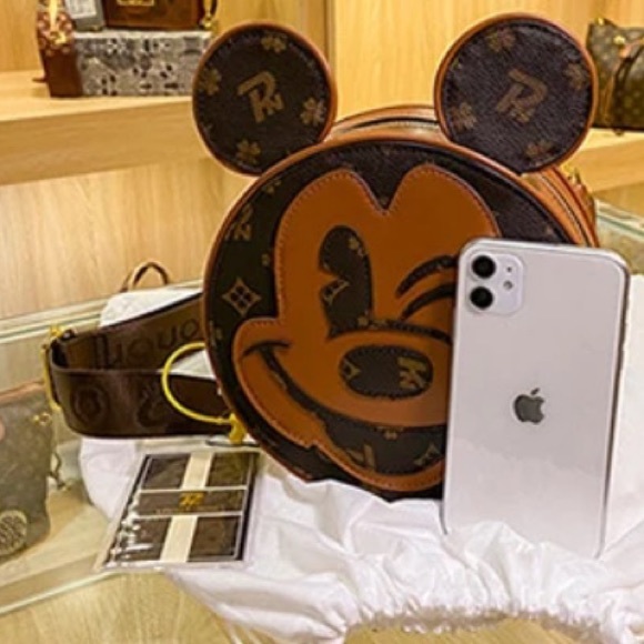 🐭✨MICKEY MOUSE ✨🐭 MK CROSSBODY TAMBOURIN LOUIS HONOR BAG - Picture 11 of 11